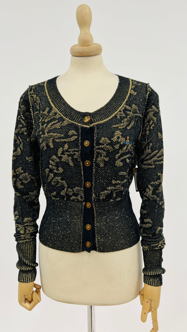 Cardigan dorato vintage