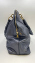 Borsa pelle metallizzata