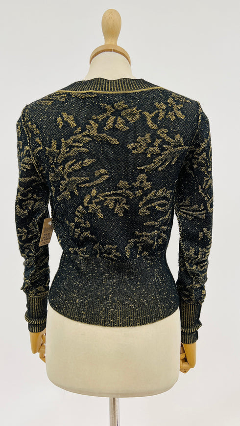 Cardigan dorato vintage
