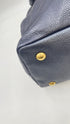 Borsa pelle metallizzata