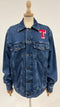 Giacca denim cotone
