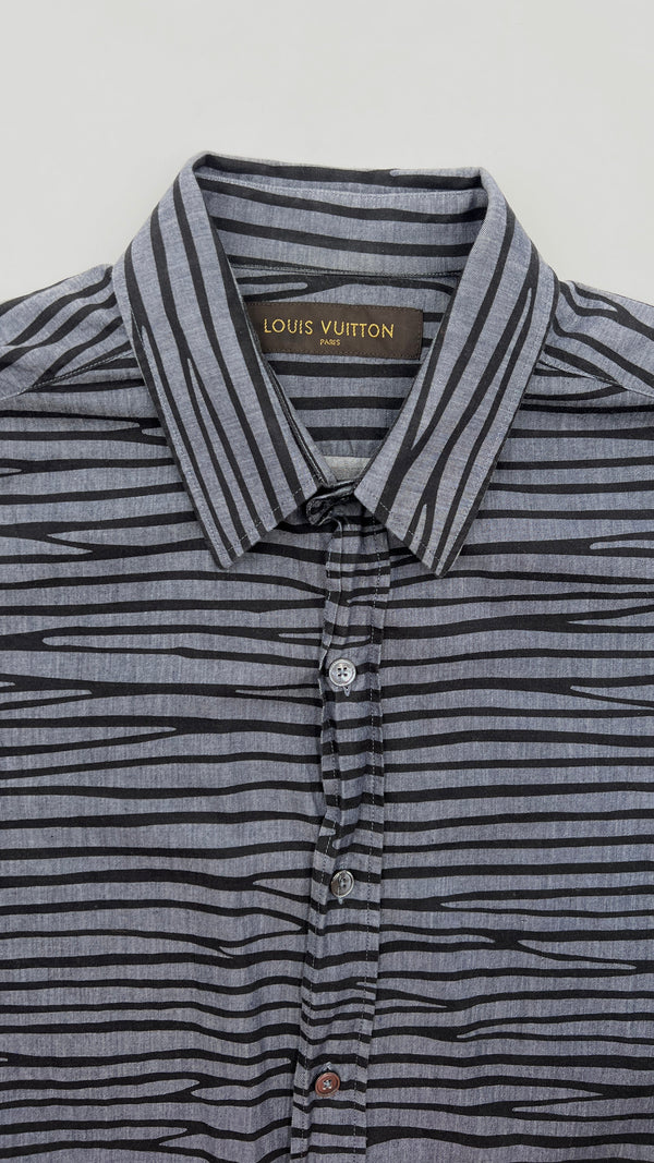 Camicia in cotone a righe