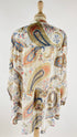Maxi camicia paisley