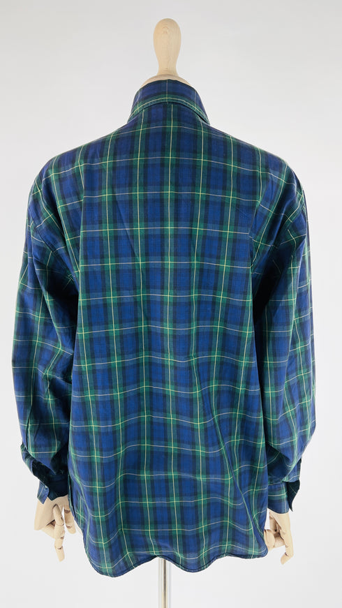 Camicia tartan con ruches