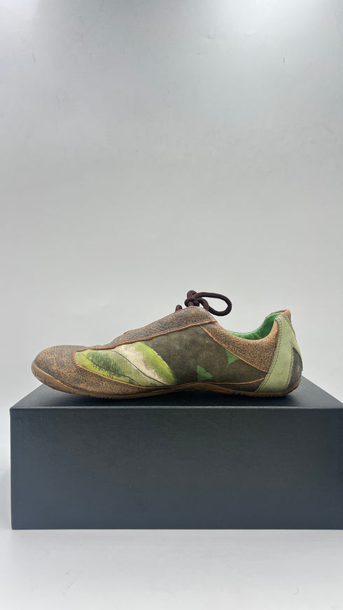 Sneakers fiori ricamo