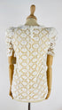 Top in pizzo bianco