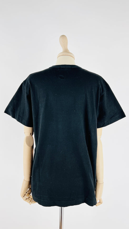 T-shirt nera stampata