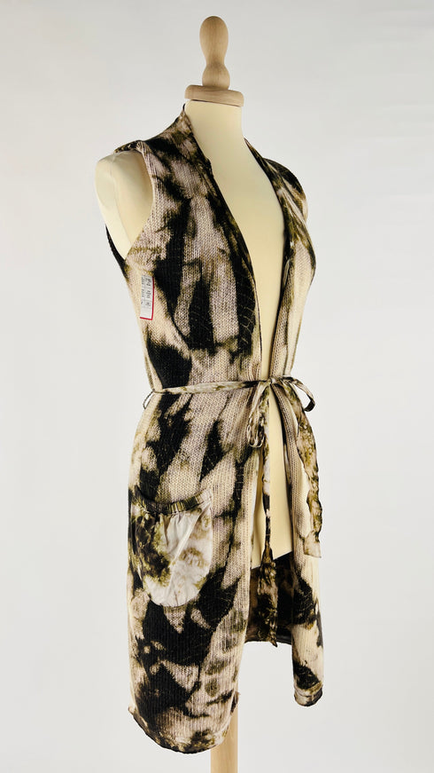 Gilet lungo in maglia