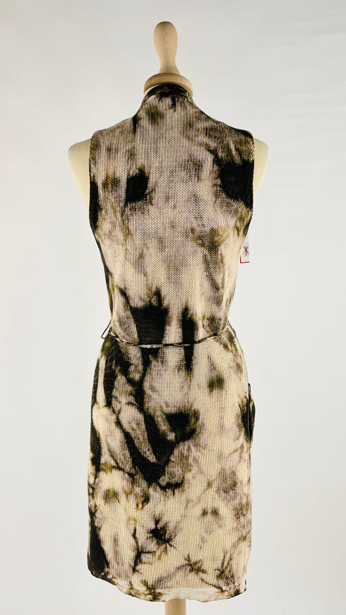 Gilet lungo in maglia