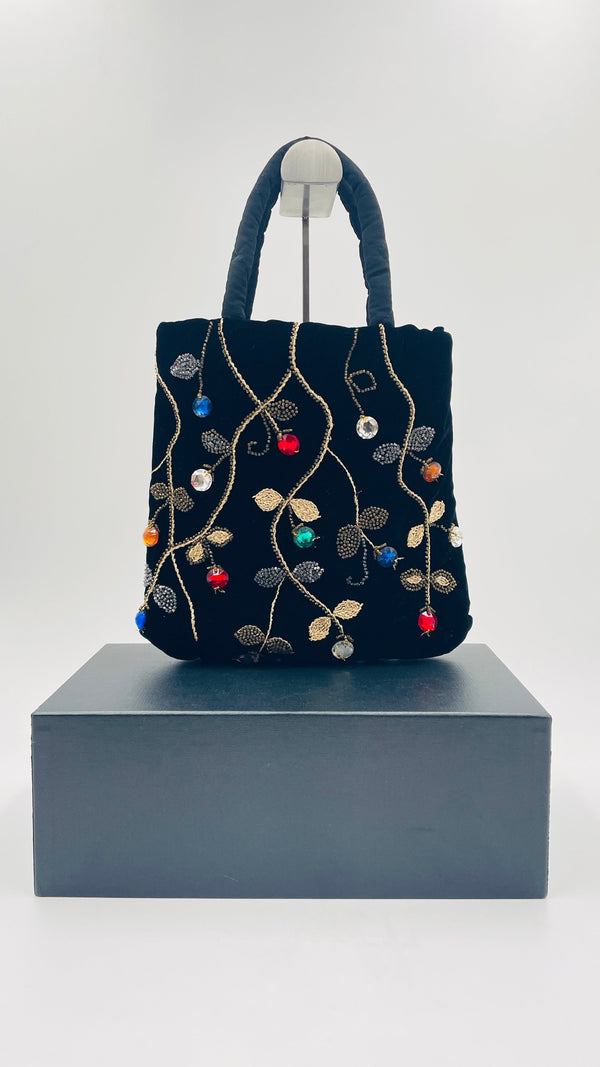 Borsa velluto e gemme