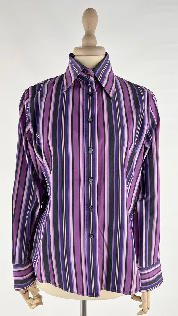 Camicia a righe in cotone