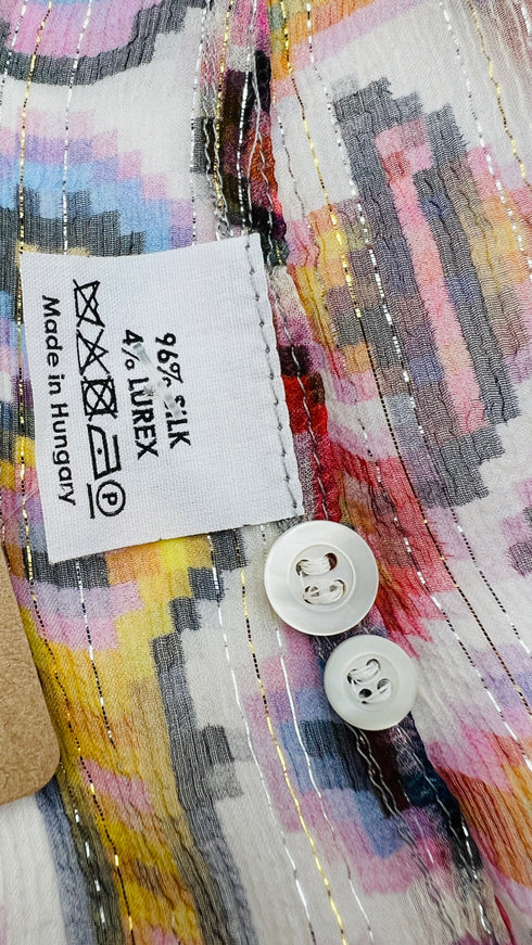 Camicia in seta-lurex