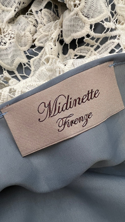 Abito midi pizzo