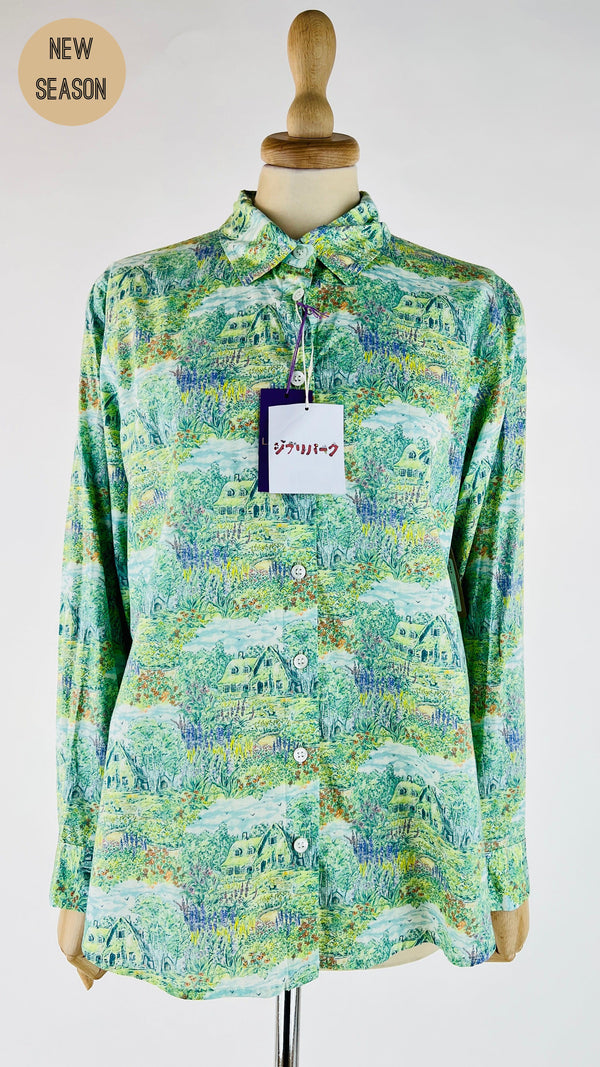 Camicia tessuto Liberty con cartellino