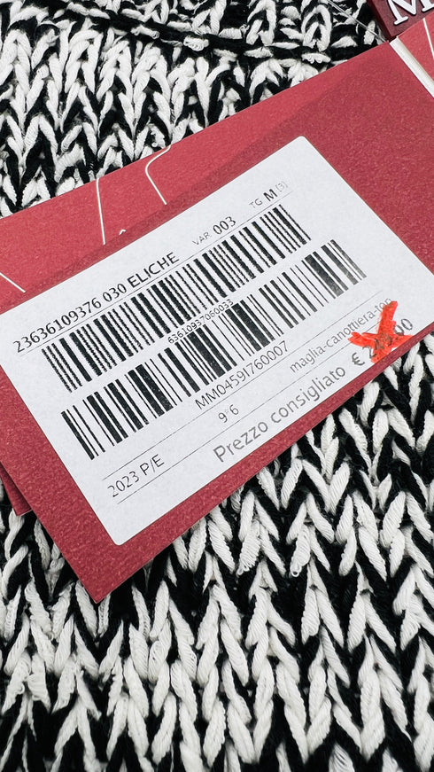 Maglione mélange con cartellino