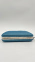 Pochette azzurra metallizzata