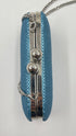 Pochette azzurra metallizzata