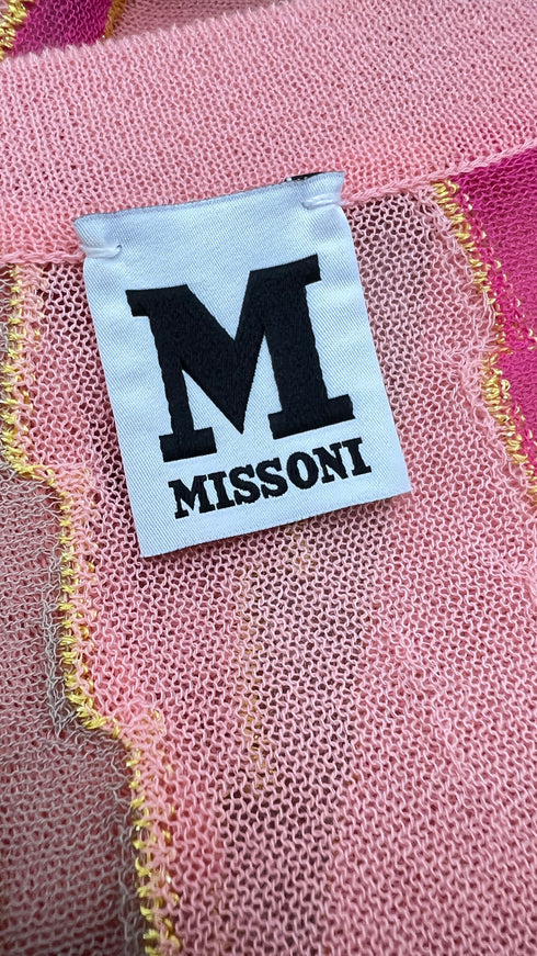 Abito midi in maglia a righe