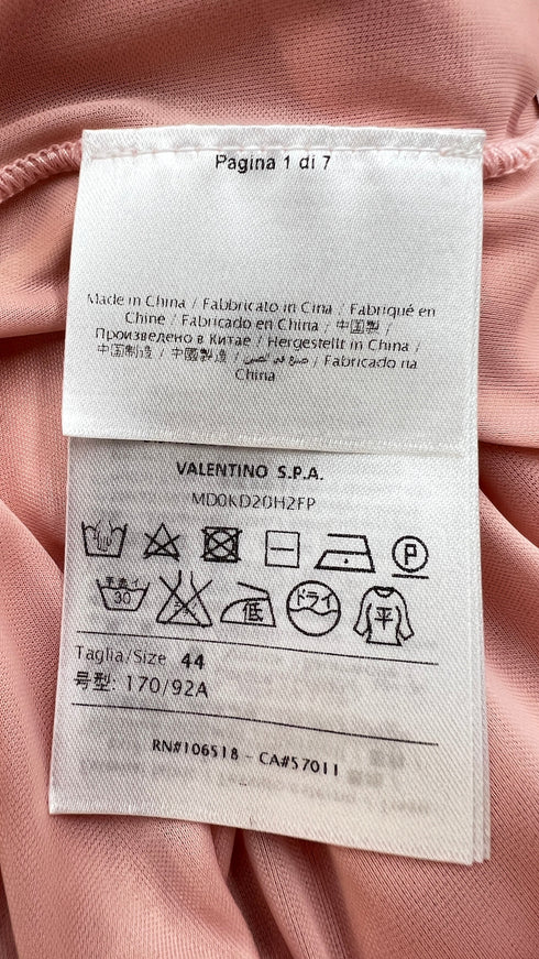 Abito midi in maglia a righe