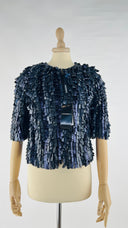 Bolero in pelle con cartellino Emporio Armani