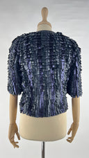 Bolero in pelle con cartellino Emporio Armani