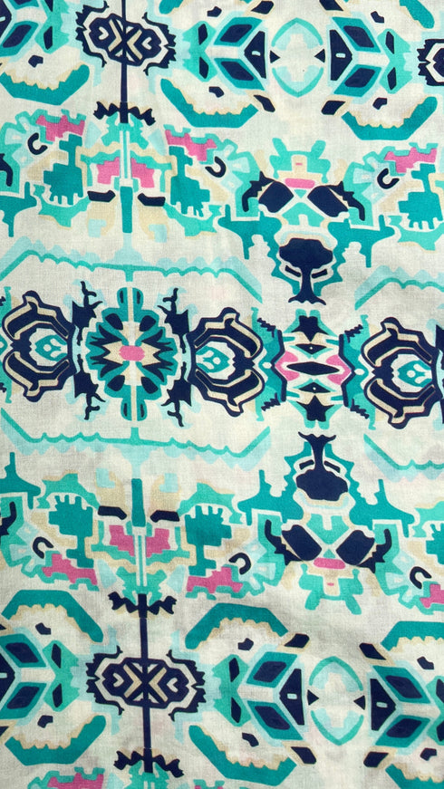 Blusa in cotone stampato