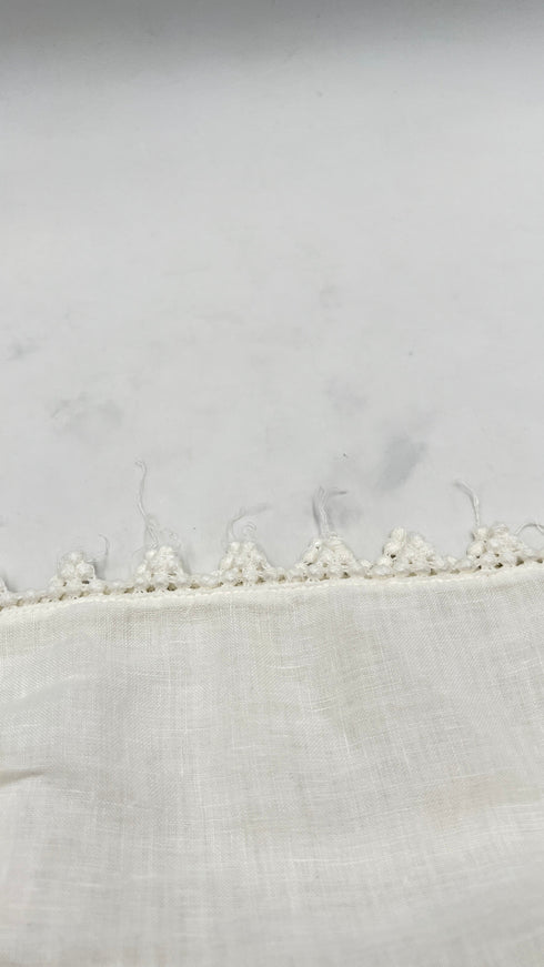 Blusa in lino bianco