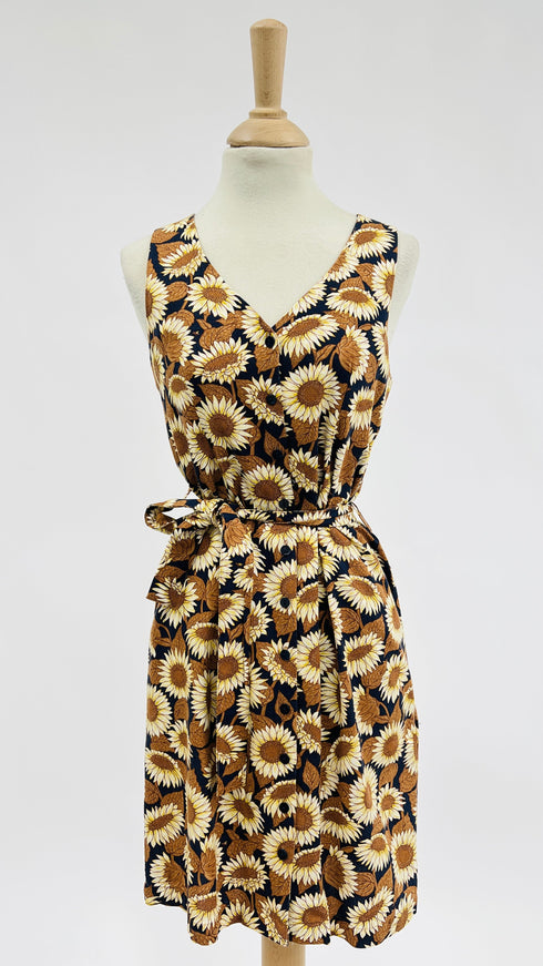Mini Abito stampa a girasoli