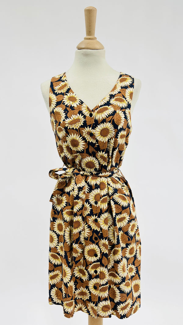 Mini Abito stampa a girasoli