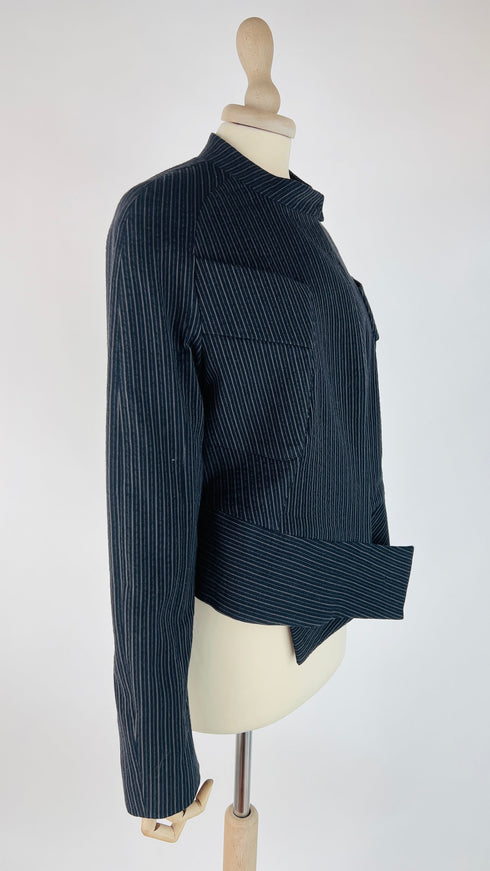 Giacca corta gessata