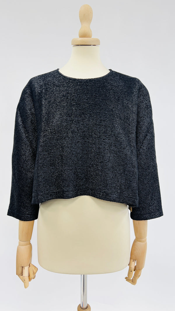 Maglia nera boxy