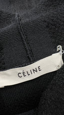 Abito corto check nero Celine