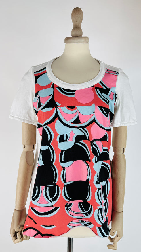 T-shirt stampa geometrica