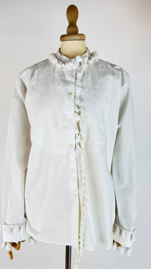 Camicia in cotone bianco