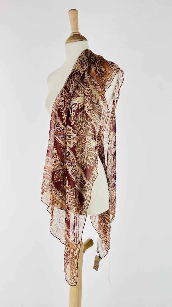 Foulard vintage fantasia paisley