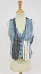 Gilet patchwork con cartellino