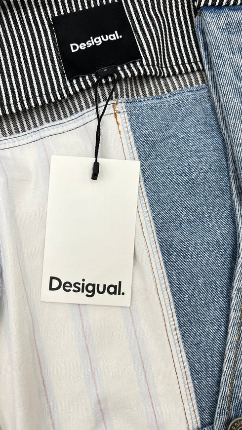 Gilet patchwork con cartellino