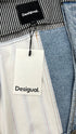 Gilet patchwork con cartellino
