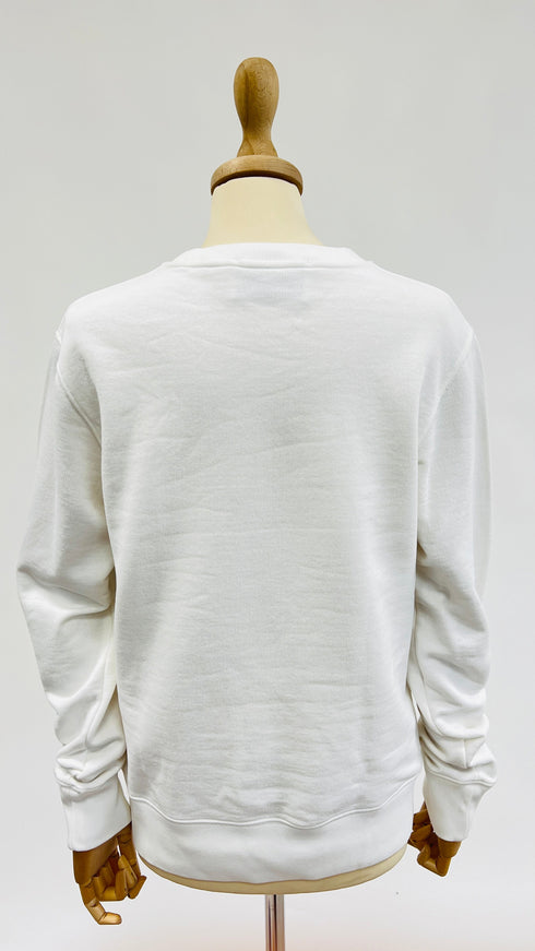 Felpa girocollo con patch