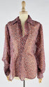 Blusa in seta con lurex