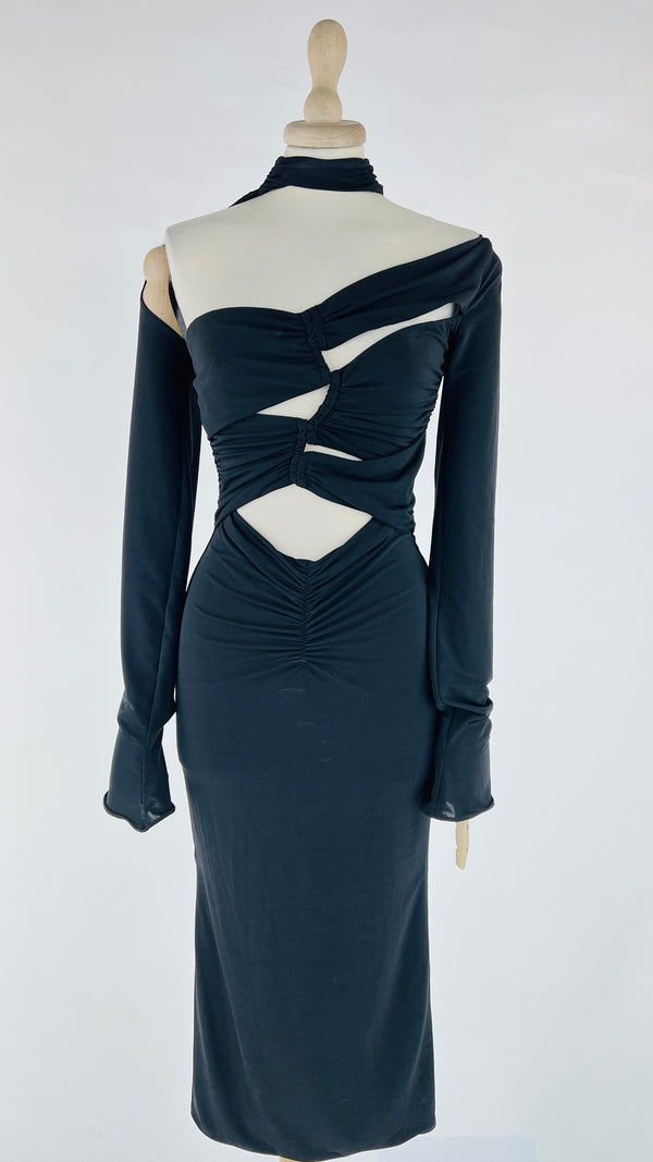 Abito midi long-sleeves