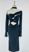 Abito midi long-sleeves