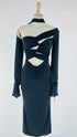 Abito midi long-sleeves