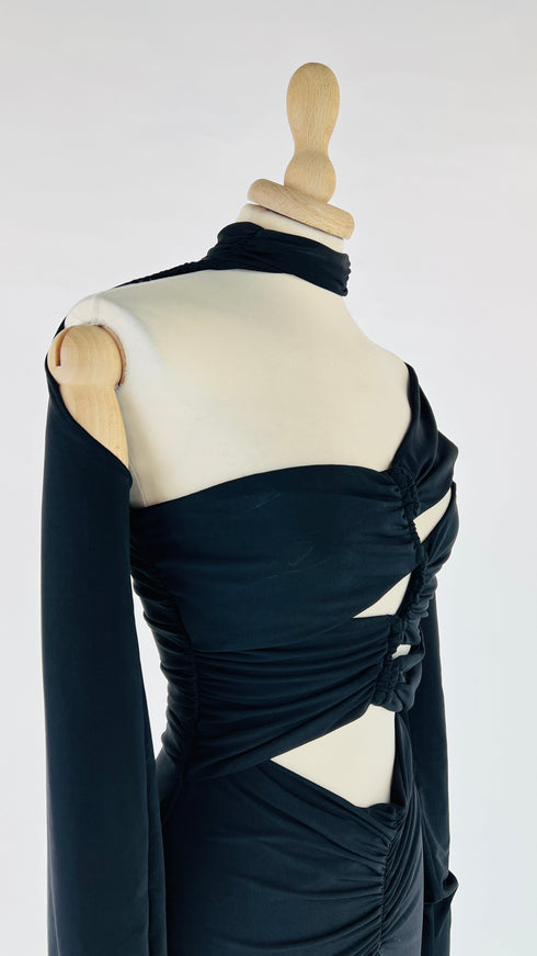 Abito midi long-sleeves