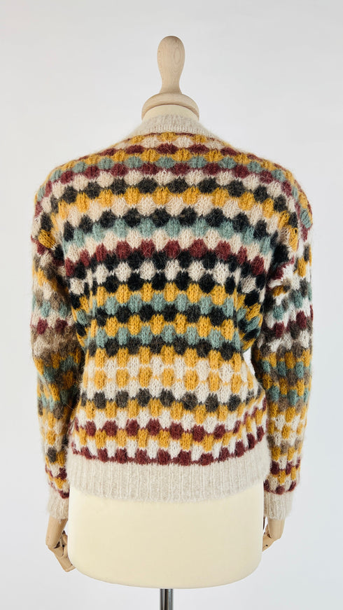 Maglia girocollo geometrico