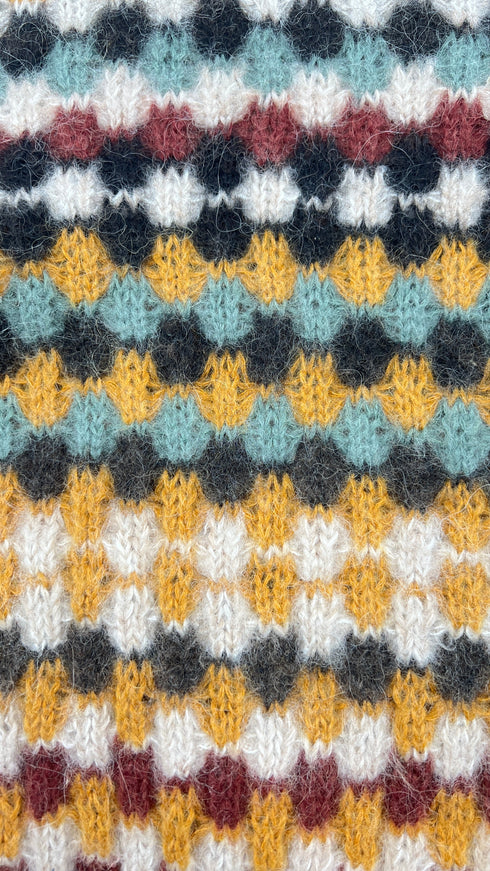 Maglia girocollo geometrico