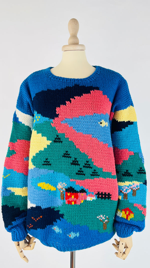 Maglione oversized multicolor