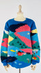 Maglione oversized multicolor