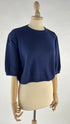 Maglia boxy blu