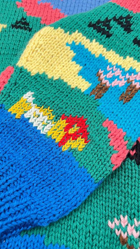 Maglione oversized multicolor